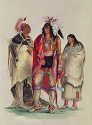 Nordamerikanische Indianer, ca. 1832